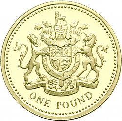 Large Reverse for £1 1993 coin