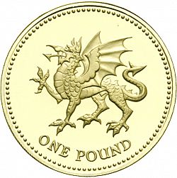 Large Reverse for £1 1995 coin