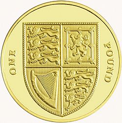 Large Reverse for £1 2008 coin