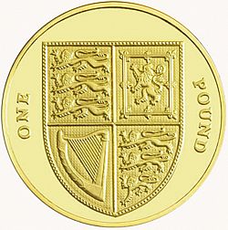 Large Reverse for £1 2009 coin