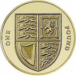 Large Reverse for £1 2013 coin