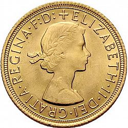 Large Obverse for Sovereign 1967 coin