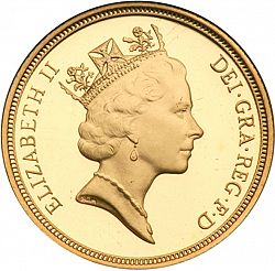 Large Obverse for Sovereign 1997 coin