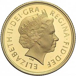 Large Obverse for Sovereign 2006 coin