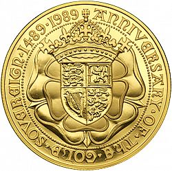 Large Reverse for Sovereign 1989 coin