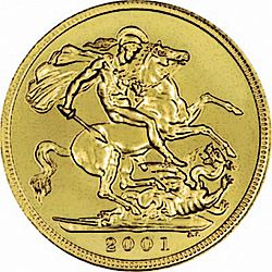 Large Reverse for Sovereign 2001 coin