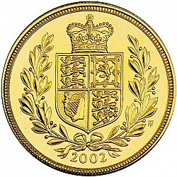 Large Reverse for Sovereign 2002 coin