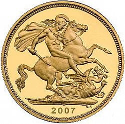Large Reverse for Sovereign 2007 coin