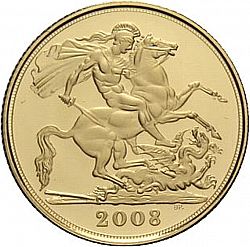 Large Reverse for Sovereign 2008 coin