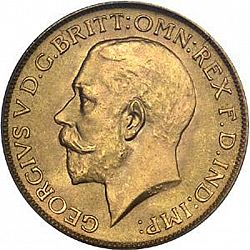 Large Obverse for Sovereign 1924 coin