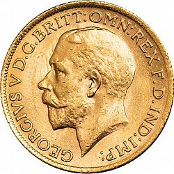 Large Obverse for Sovereign 1926 coin