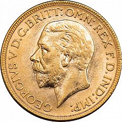 Large Obverse for Sovereign 1929 coin