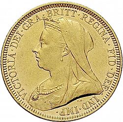 Large Obverse for Sovereign 1894 coin