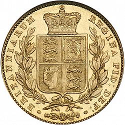 Large Reverse for Sovereign 1842 coin