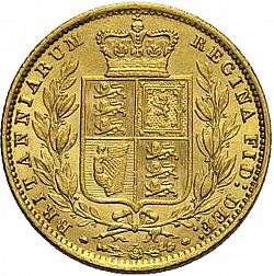 Large Reverse for Sovereign 1861 coin