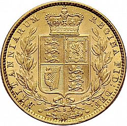 Large Reverse for Sovereign 1873 coin