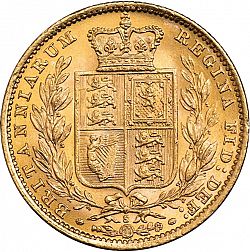 Large Reverse for Sovereign 1881 coin