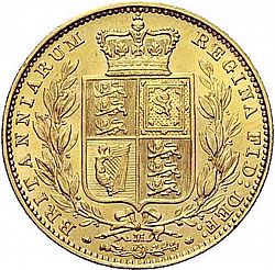 Large Reverse for Sovereign 1884 coin