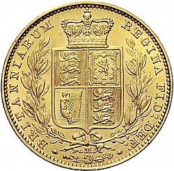 Large Reverse for Sovereign 1884 coin