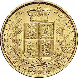 Large Reverse for Sovereign 1884 coin