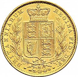 Large Reverse for Sovereign 1885 coin