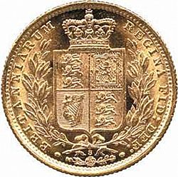 Large Reverse for Sovereign 1887 coin