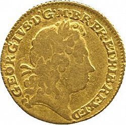Large Obverse for Half Guinea 1722 coin