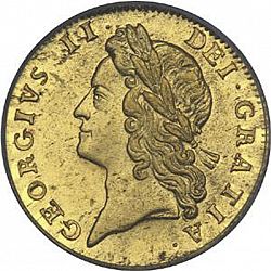 Large Obverse for Half Guinea 1738 coin