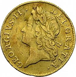Large Obverse for Half Guinea 1739 coin