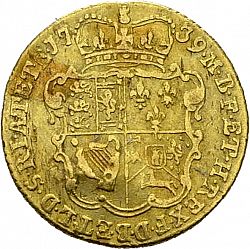 Large Reverse for Half Guinea 1739 coin