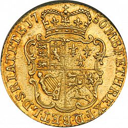 Large Reverse for Half Guinea 1750 coin