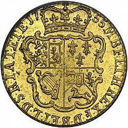 Large Reverse for Half Guinea 1755 coin
