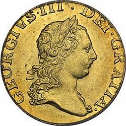 Large Obverse for Half Guinea 1768 coin