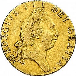 Large Obverse for Half Guinea 1787 coin