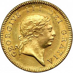 Large Obverse for Half Guinea 1811 coin