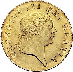 Large Obverse for Half Guinea 1813 coin
