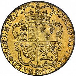 Large Reverse for Half Guinea 1768 coin
