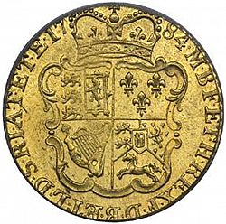 Large Reverse for Half Guinea 1779 coin