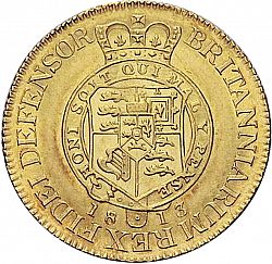 Large Reverse for Half Guinea 1813 coin