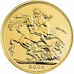 Large Reverse for Half Sovereign 2009 coin