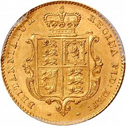 Large Reverse for Half Sovereign 1841 coin