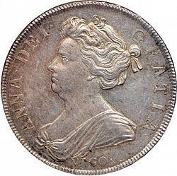 Large Obverse for Halfcrown 1703 coin
