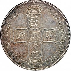 Large Reverse for Halfcrown 1703 coin