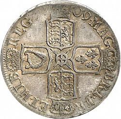 Large Reverse for Halfcrown 1709 coin