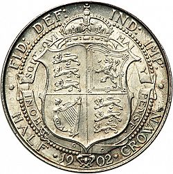 Large Reverse for Halfcrown 1902 coin