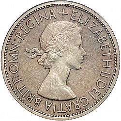 Large Obverse for Halfcrown 1953 coin