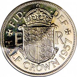 Large Reverse for Halfcrown 1957 coin