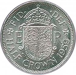 Large Reverse for Halfcrown 1959 coin