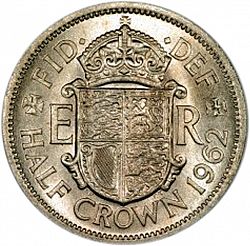 Large Reverse for Halfcrown 1962 coin