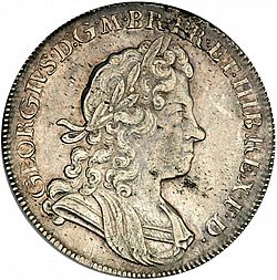 Large Obverse for Halfcrown 1720 coin